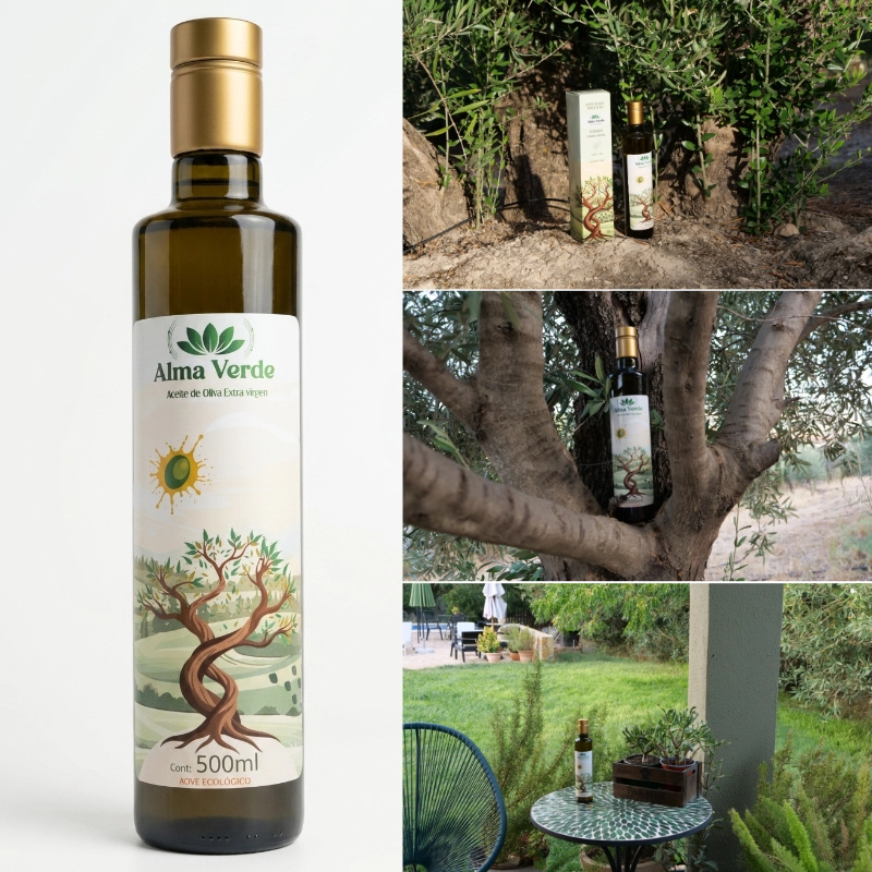 Aceite de oliva virgen extra ecológico 500 ml (1ª Cosecha)